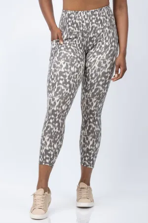 Varley Move Pocket 25" Leggings in Roasted Cashew Brushed Spot