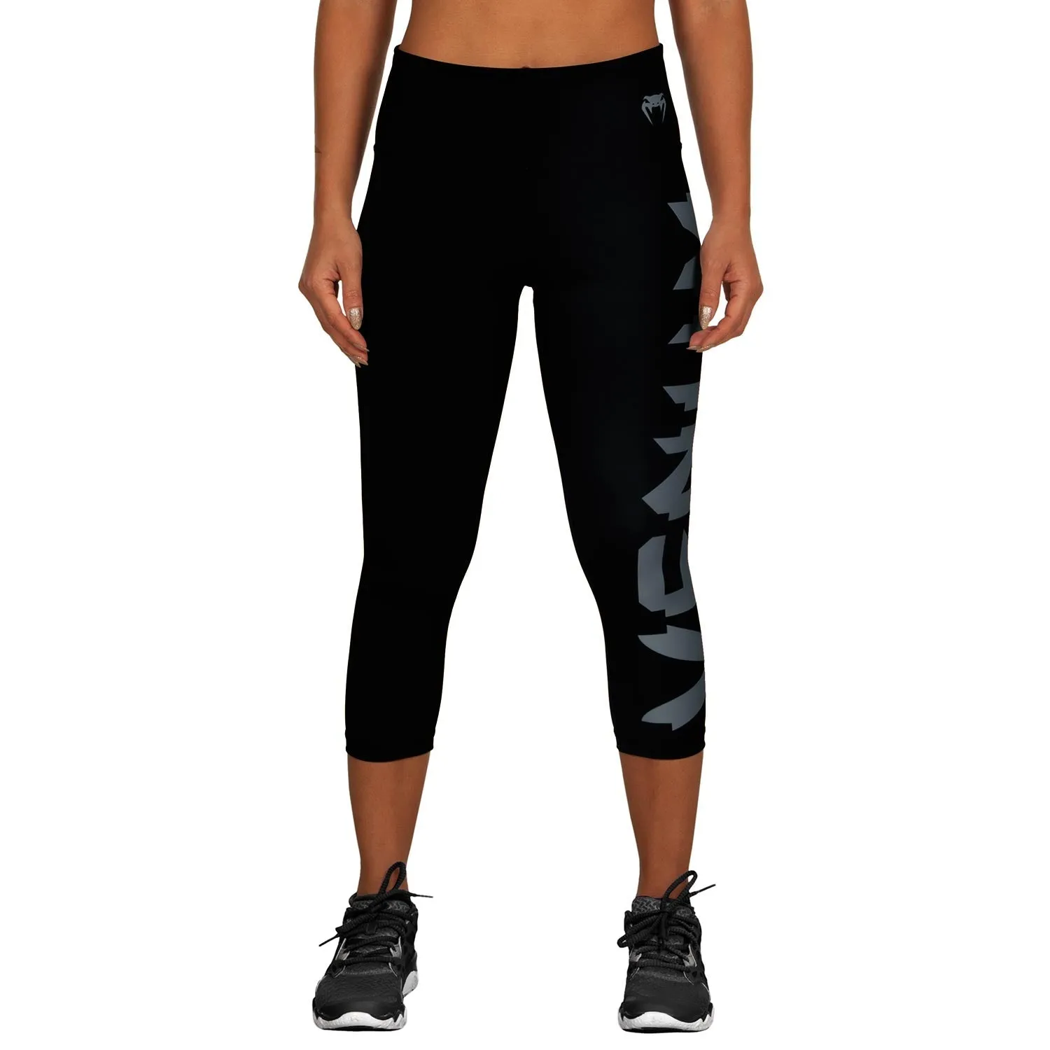 Venum Giant Cropped Leggings - Black/Grey