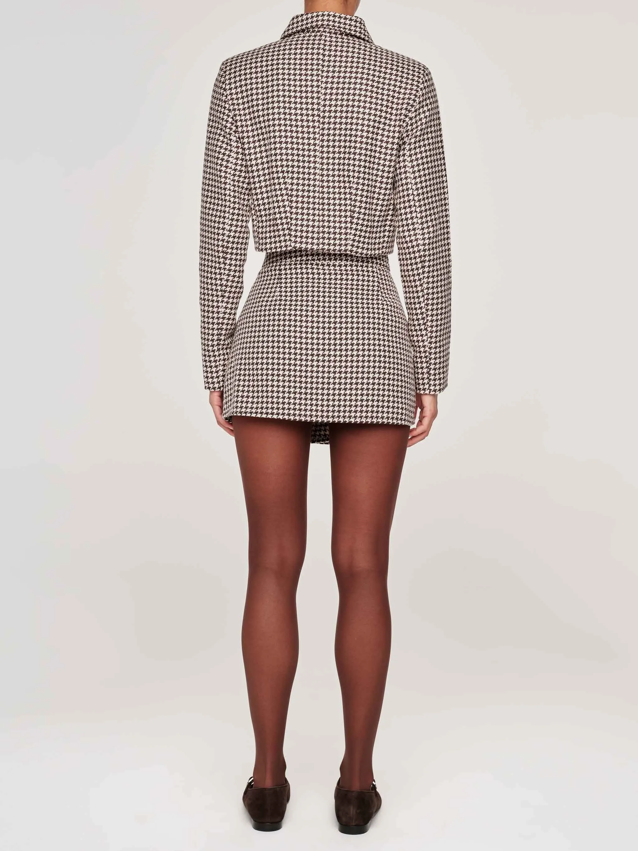 Vika Jacket Cropped | Houndstooth