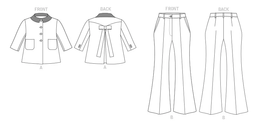 Vogue Pattern V1831  Misses' and Misses' Petite Jacket and Pants