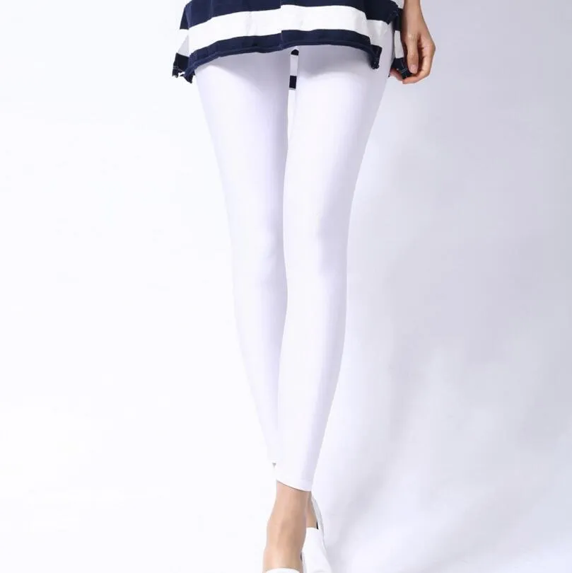 Women Casual Shiny Fluorescent Spandex Leggings