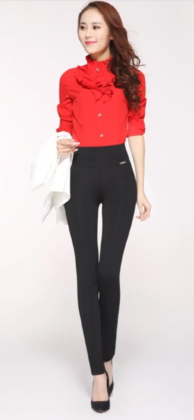 Women's Slim High Waist Stretch Plus Size Leggings