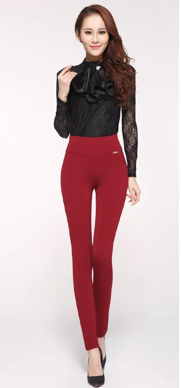 Women's Slim High Waist Stretch Plus Size Leggings