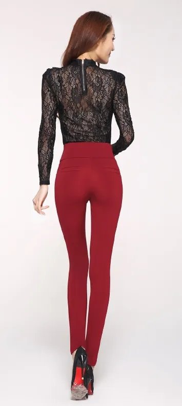 Women's Slim High Waist Stretch Plus Size Leggings