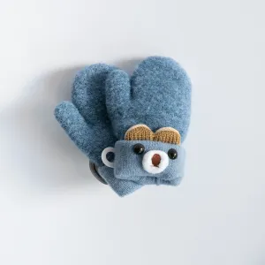 Woollen Mittens - Blue
