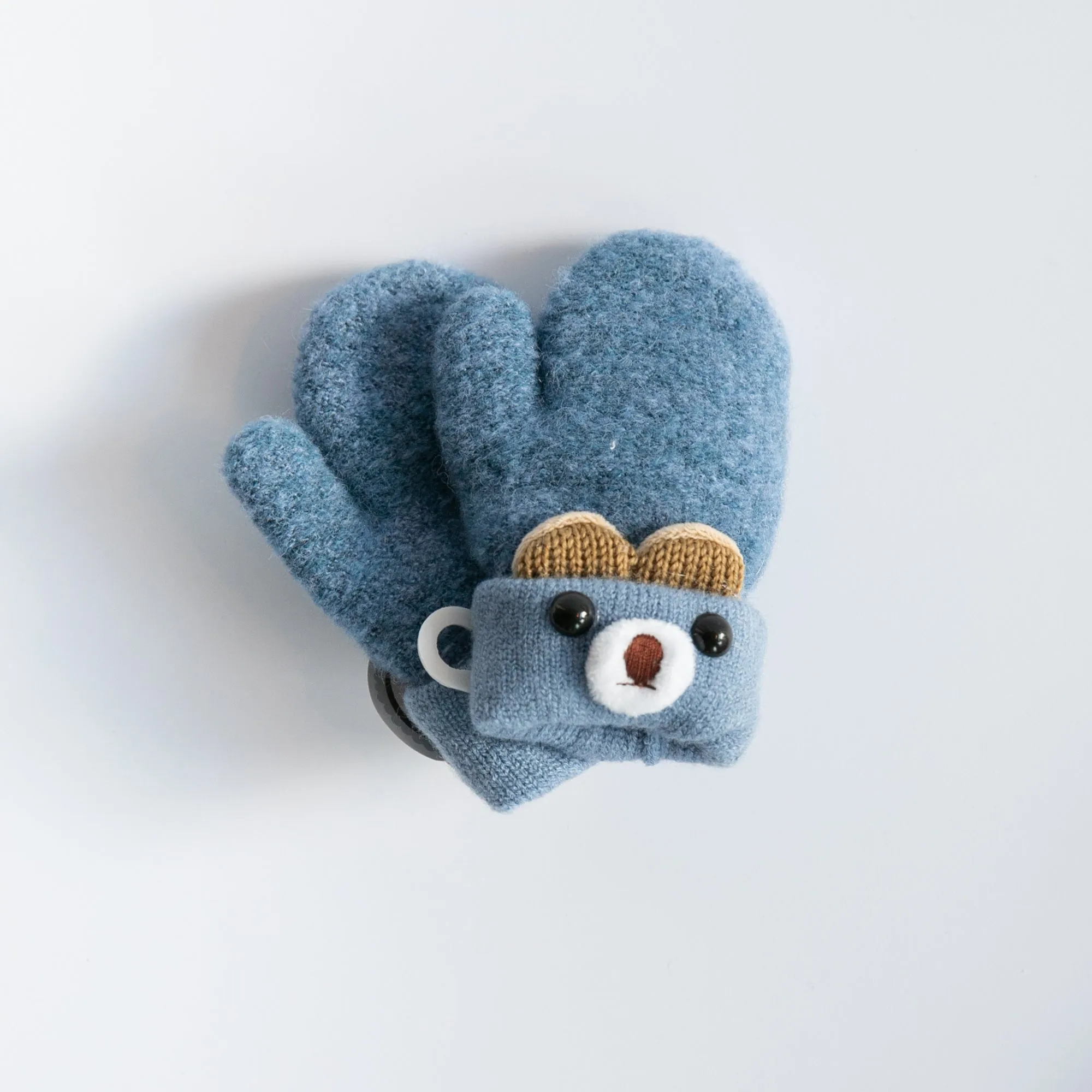 Woollen Mittens - Blue