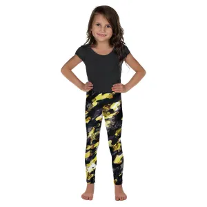 Yellow Camouflage Kid's Leggings