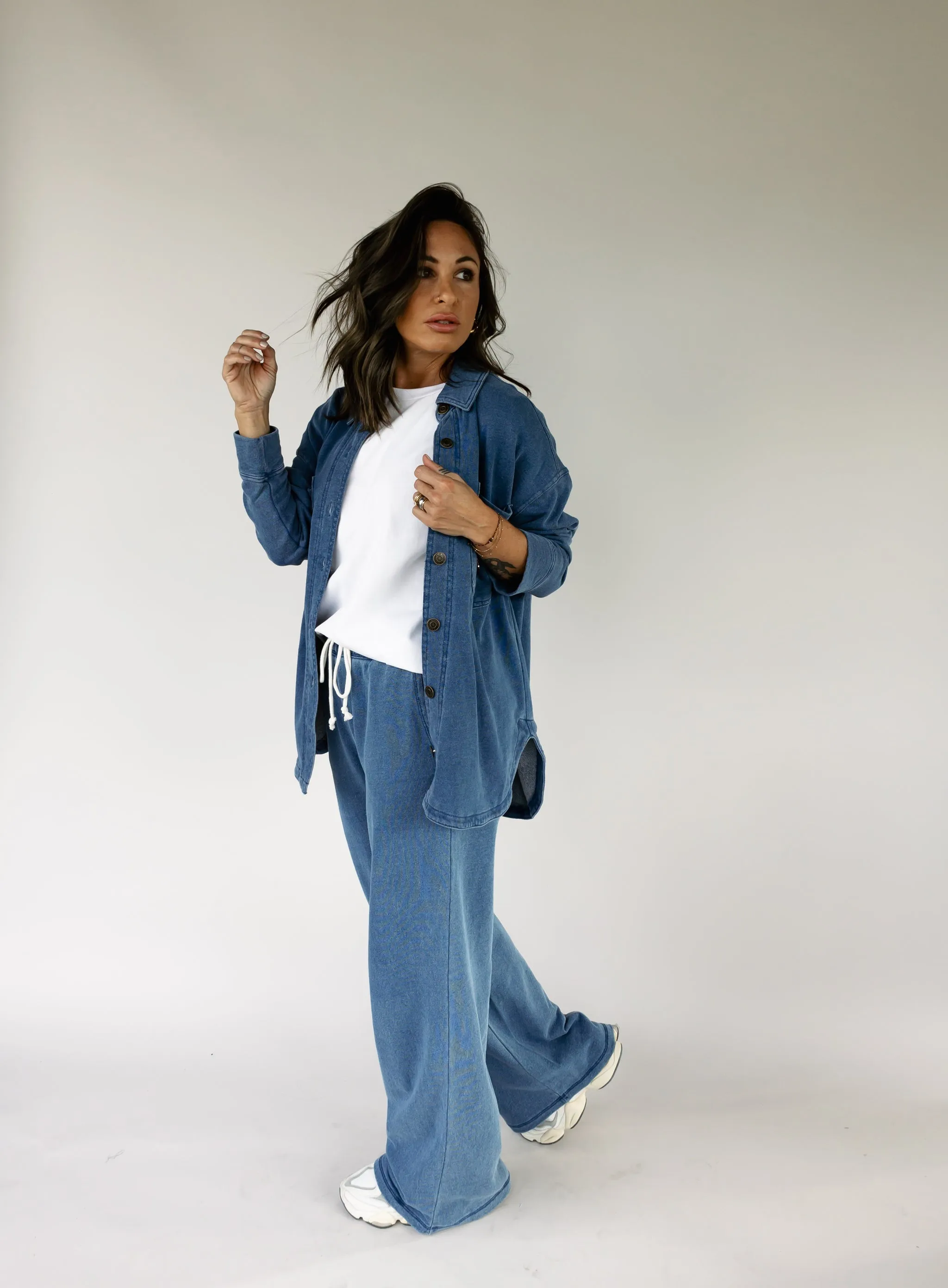 Z Supply: All Day Knit Denim Jacket - Vintage Indigo