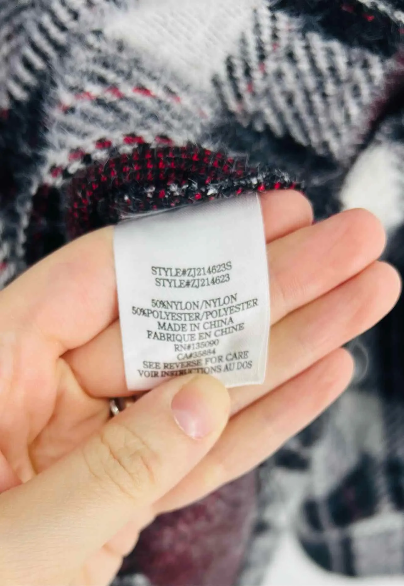 Z Supply Size L Gray/Black Plaid Jackets Shacket