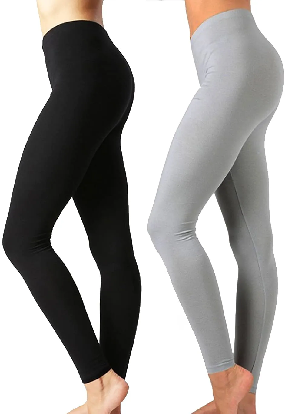 Zenana Outfitters Womens Full Length Cotton Solid Leggings