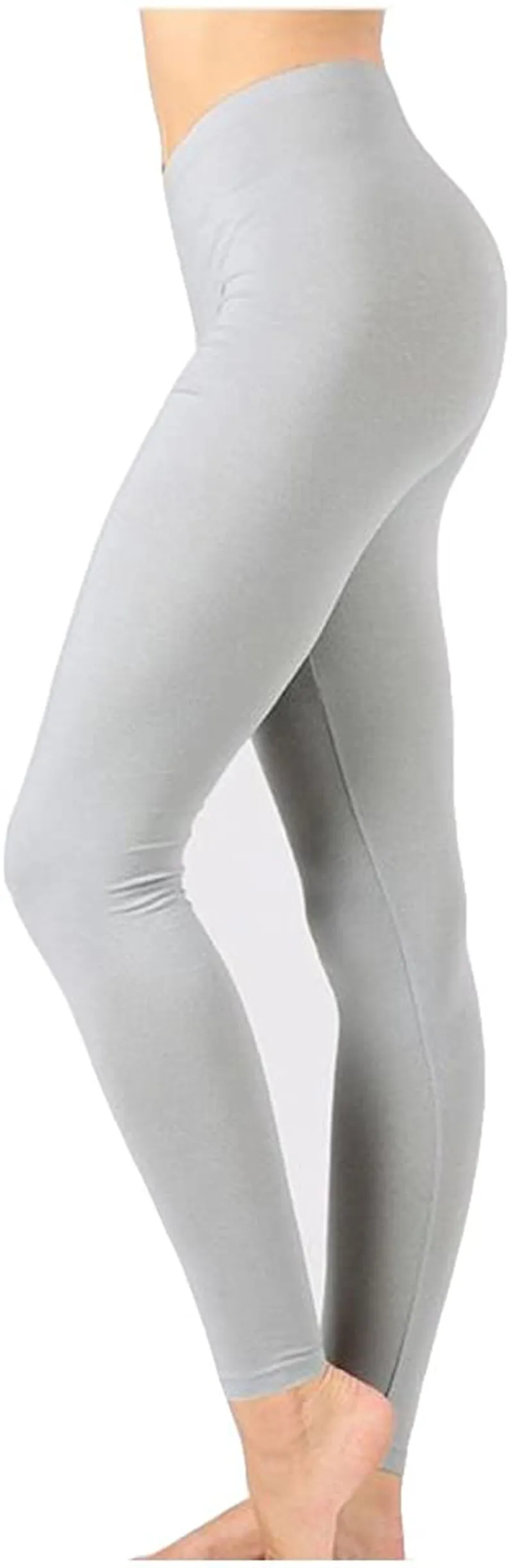 Zenana Outfitters Womens Full Length Cotton Solid Leggings