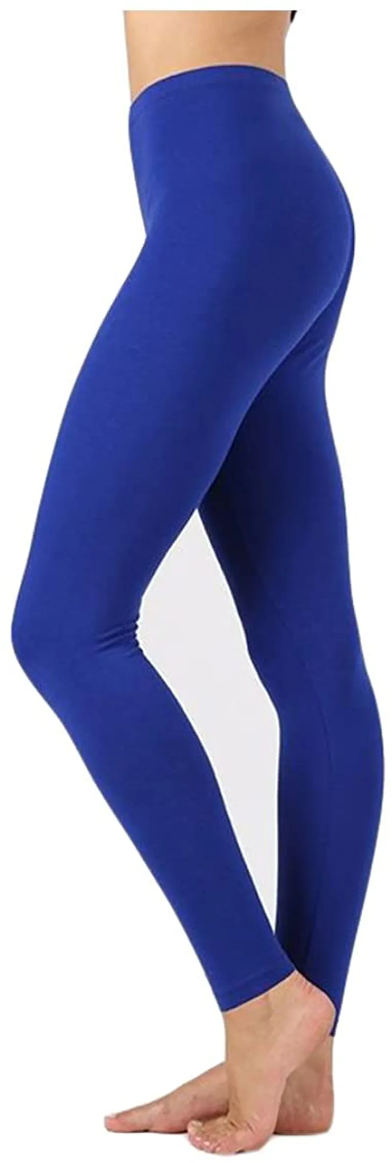 Zenana Outfitters Womens Full Length Cotton Solid Leggings