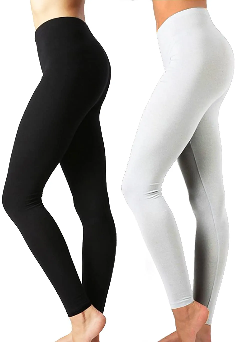 Zenana Outfitters Womens Full Length Cotton Solid Leggings