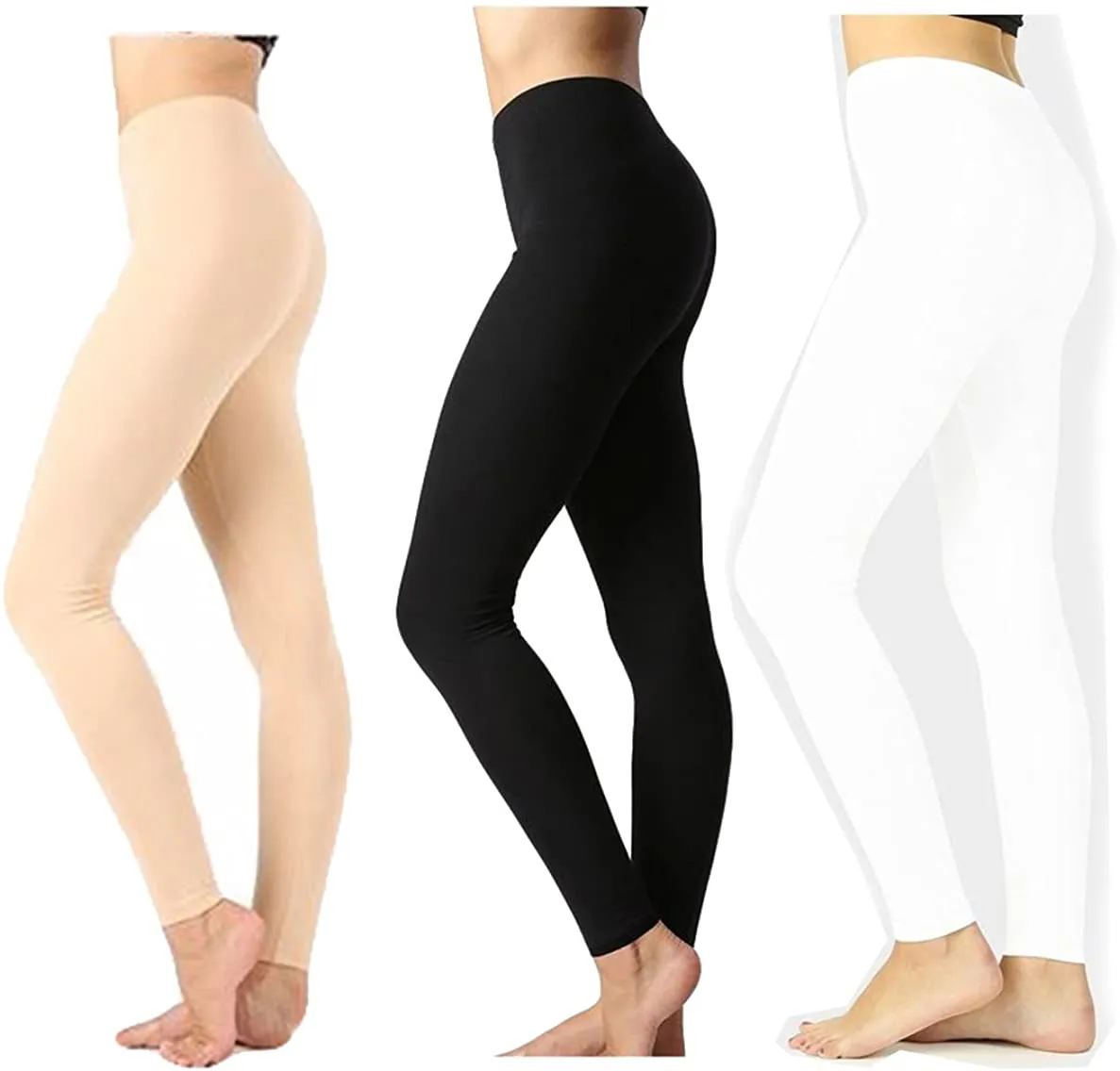 Zenana Outfitters Womens Full Length Cotton Solid Leggings