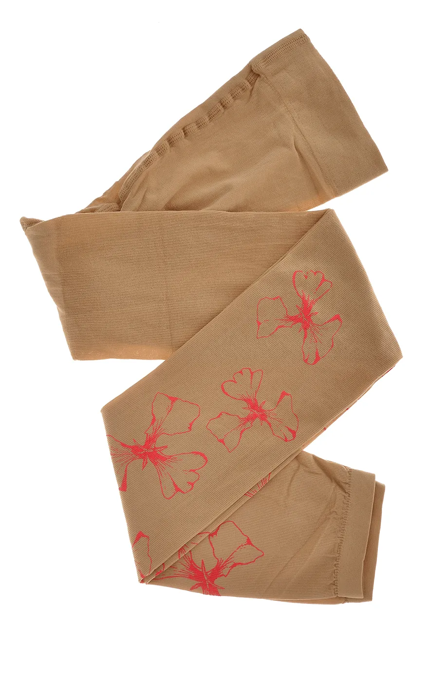 ZOHARA PINK VIOLETS Beige Leggings